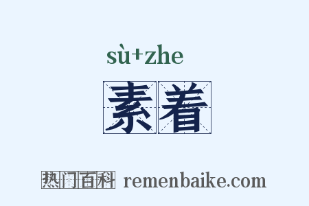 素着是什么意思的图片
